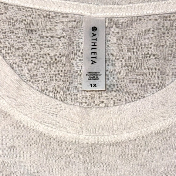 ATHLETA BREEZY TANK - White Plus 1X - Picture 9 of 15